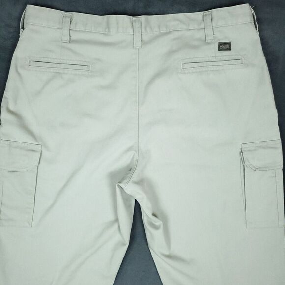 Cintas Comfort Flex Cargo Work Uniform Pants Men's Beige Size 38x31 - Picture 14 of 16